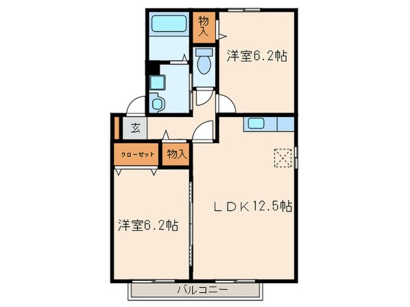 パステルウィンドの物件間取画像